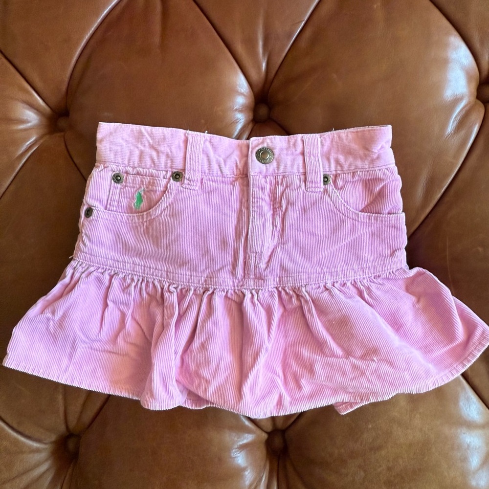 Ralph Lauren Pink Ruffled Kids Skirt